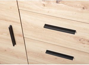 4010340720304 - Kommode Sideboard Corbeto - Anthrazit und Eiche Artisan Nachbildung - 4 Schubladen 1 Türen