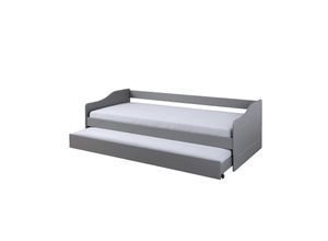 4010340861106 - Inter Link Sofabett Malte mit Funktionsschubladen 90 x 200 cm grau