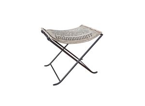 4010340863346 - Klapphocker Kalinga in Grau - (B)47 x (H)50 x (T)40 cm