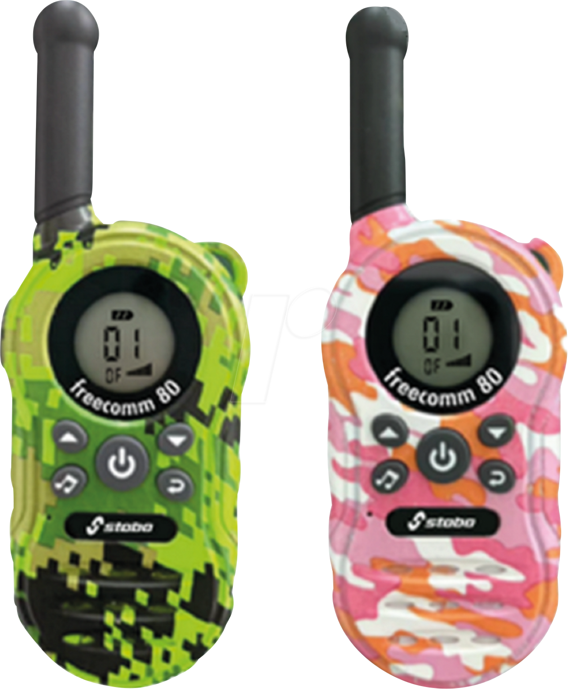 4010384200800 - 20080 - PMR Funkgerät 2er-Set pink & grün 4010384200800 - 20080 - PMR Funkgerät 2er-Set pink & grün