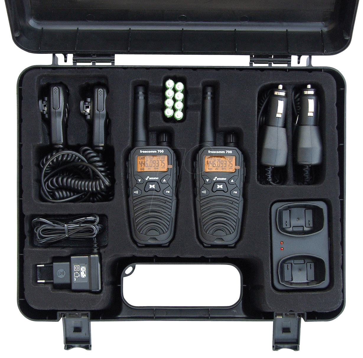 4010384207014 - freecomm 700 - Radio Case Set - tragbar - Zwei-Wege Funkgerät - PMR - 446 MHz