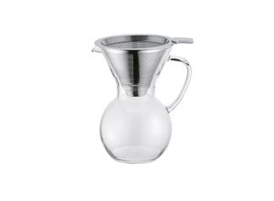 4010411189436 - Kaffeebereiter Pour Over 600ml inkl Filter - Weis