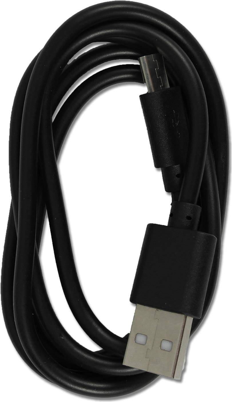 4010425952019 - USB Lade- Datenkabel Micro-USB   1m  PET-B  schwarz