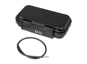4010537318024 - HMF 318-02 Tragbarer Safe mit Zahlenschloss wasserdichter Mini Tresor mit Drahtseil 235 x 145 x 58 cm
