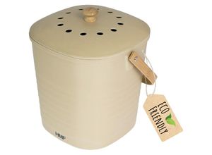 4010537376277 - HMF 3780 Nachhaltiger Biomülleimer Küche Geruchsdichter Komposteimer mit Deckel 6 Liter Beige 4010537376277 - HMF 3780 Nachhaltiger Biomülleimer Küche Geruchsdichter Komposteimer mit Deckel 6 Liter Beige