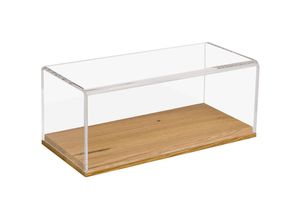 4010537468729 - 46872 Acryl Vitrine mit Holzsockel für Modellautos 27 x 12 x 11 cm - HMF