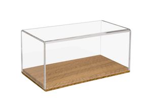 4010537468736 - 46873 Acryl Vitrine mit Holzsockel für Modellautos 30 x 15 x 14 cm - HMF