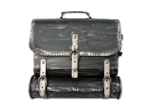 4010537506094 - HMF 506 Briefkasten Antik SCHULRANZEN WNS 36 x 41 x 85 cm Silber