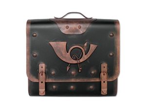 4010537510206 - HMF 510 Briefkasten Alter Ranzen mit Posthorn PH2 40 x 40 x 9 cm Kupfer