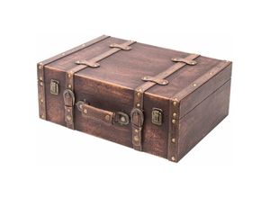 4010537643331 - VKO103 Holzkoffer im Vintage-Design Klassik 44 x 32 x 16 cm - HMF