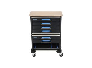 4010886947289 - GEDORE Werkzeugmobil WorkMo Breite 845 mm 6 Schubladen HxT 1140 x 550 mm