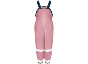 4010952234343 - - Regen-Latzhose WARM mit Fleecefutter in rosa Gr92