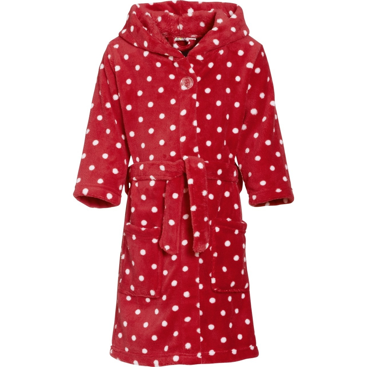 4010952339338 - Kinderfleece-Bademantel Dots