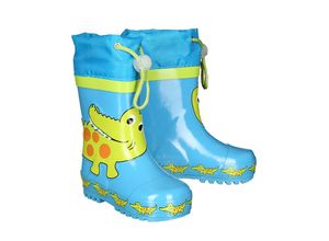 4010952462470 - - Gummistiefel KROKODIL in blau grün Gr32 33