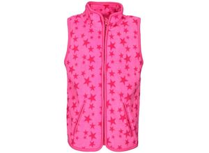 4010952521382 - - Fleece-Weste STERNE in pink Gr74