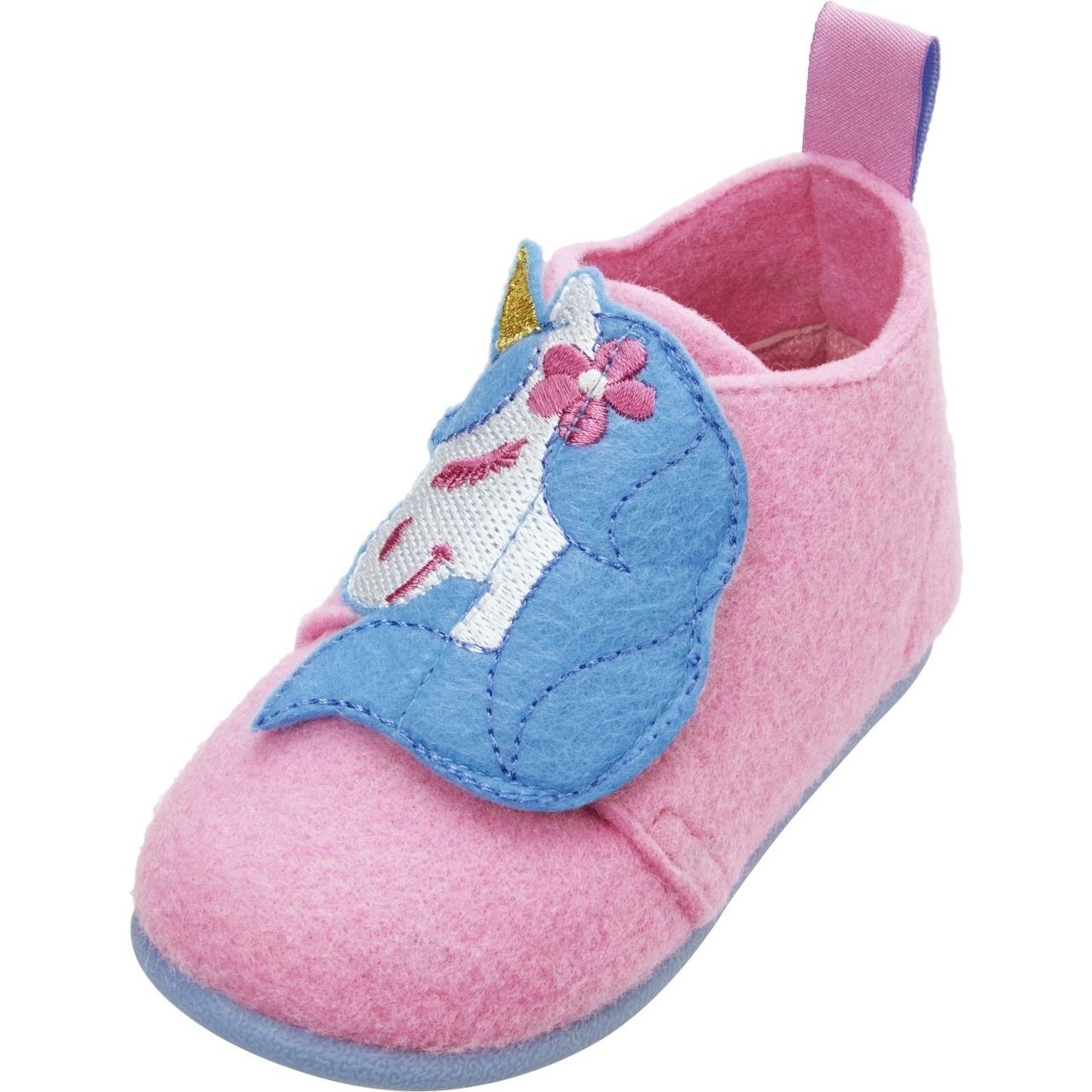 4010952558111 - - Filz-Hausschuhe EINHORN in rosa Gr26