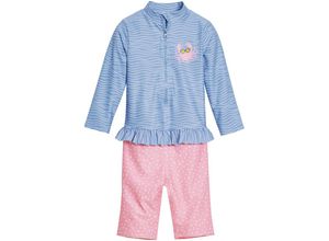 4010952559774 - - Langarm-Schwimmanzug KREBS in blau pink Gr74 80