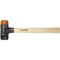 4010995266127 - Schonhammer Safety mittelweich hart Rund-Schlagkopf 40 I 325mm Perfekt für Pflasterhandwerk I Montage- & Werkstattarbeiten Hickory-Holzstiel