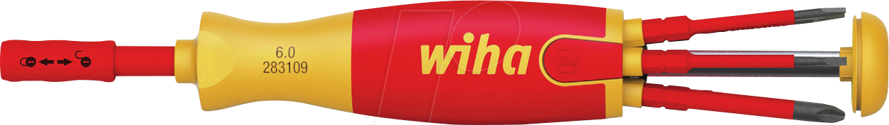 4010995411589 - Schraubendreher mit Bit Magazin LiftUp electric torx® mit 6 slimBits (41158) - Wiha