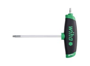 4010995454524 - Stiftschlüssel mit Quergriff ComfortGrip torx® mit Seitenabtrieb mattverchromt T40 (45452) - Wiha