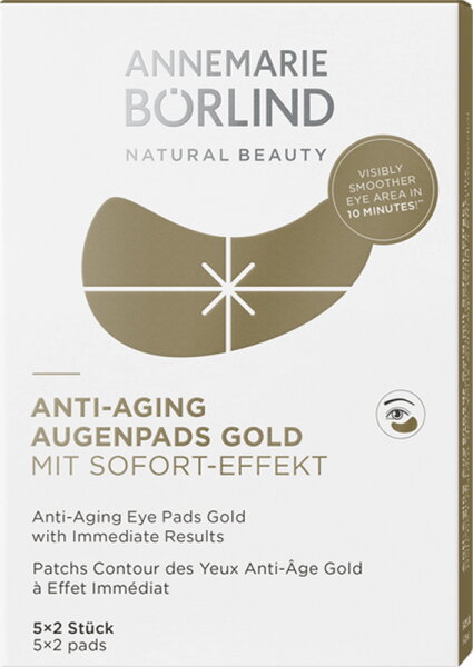 4011061247712 - Aktion - ANNEMARIE BÖ RLIND Anti-Aging Augenpads Gold 5x2 Stü ck