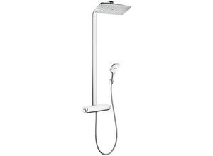 4011097679556 - Raindance Select E360 1 jet Showerpipe mit Thermostat 27112 Farbe Chrom   Weiß - 27112400 - Hansgrohe