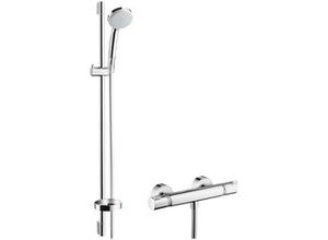 4011097679686 - hansgrohe Brausenkombi Croma 100 Vario Ecostat Comfort und Unica C 900mm 27035000