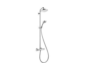 4011097689692 - Croma 220 Showerpipe 27185000 mit Brausearm 400 mm schwenkbar chrom - Hansgrohe