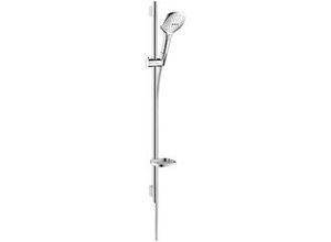 4011097706313 - Raindance Select e Brauseset 120 3jet mit Brausestange 90 cm und Seifenschale 26621 Farbe Chrom   Weiß - 26621400 - Hansgrohe