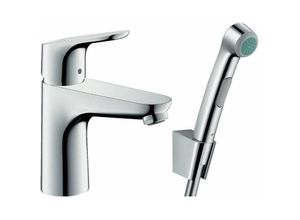 4011097728544 - Focus E2 - Waschtischarmatur 100 mit Handbrause Bidette Chrom 31927000 - Hansgrohe