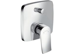 4011097748443 - hansgrohe Wannenmischer Unterputz Metris Fertigset eckig chrom 31454000