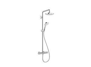 4011097751726 - HansGrohe Showerpipe Croma Select E 180 weiß chrom