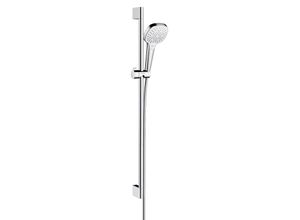 4011097753881 - Croma Select e Multi Brause Set 26590400 weiss chrom mit 90 cm Brausestange Unica Croma - Hansgrohe