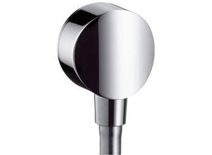 4011097756868 - Fixfit Wandanschluss s mit Rückflussverhinderer und Kunststoffanschlusswinkel chrom Farbe Chrom - 26453000 - Hansgrohe