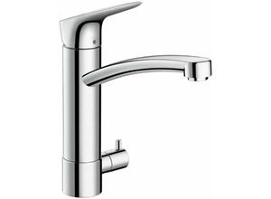 4011097766447 - Logis - Spültisch Einhebelmischer 220 mit Geräteabsperrventil verchromt 71834000 - Hansgrohe