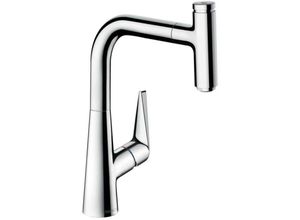 4011097823584 - Talis Select M51 - Spültisch Einhebelmischer 220 mit ausziehbarem Auslauf verchromt 72822000 - Hansgrohe