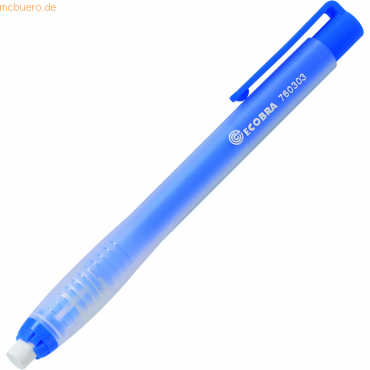 4011123543103 - 5 x Radierstift transparent blau 68mm