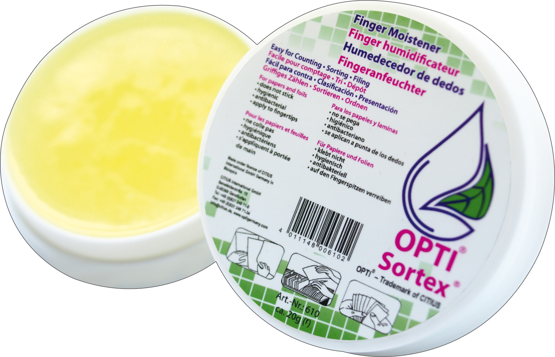 4011148006102 - Fingeranfeuchter OPTI Sortex 20 g