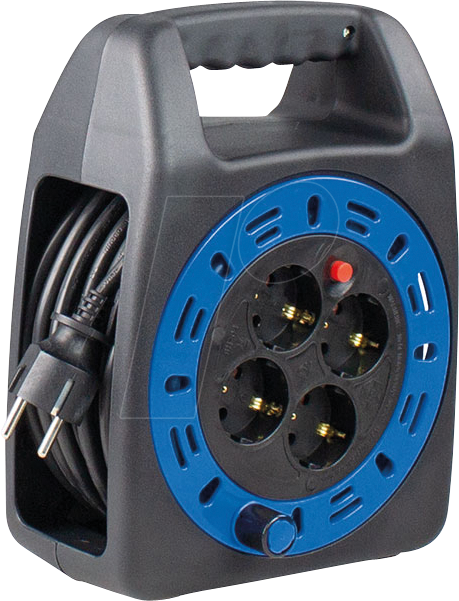 4011160164101 - As-schwabe - as Schwabe 16410 Kabeltrommel 10 m Schwarz Schutzkontakt-Stecker