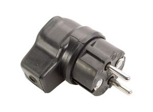 4011160622076 - As-schwabe - as Schwabe 62207 Schutzkontakt-Winkelstecker Vollgummi 230 v Schwarz IP44