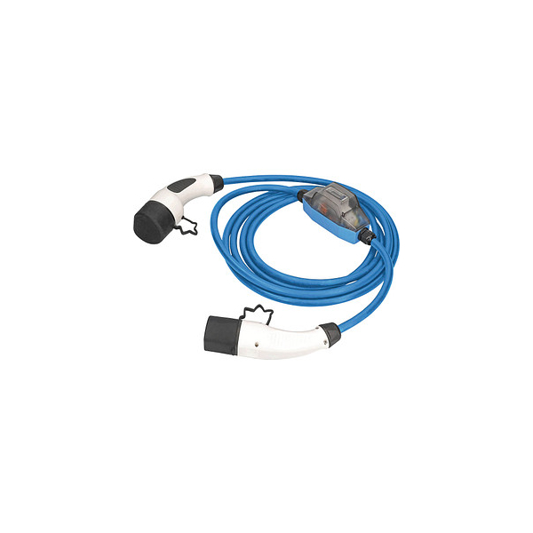 4011160651083 - MODE 3 mit ROCO Stromzähler Ladekabel für Elektroautos Typ 2 auf Typ 2 blau 230 V 16 A 36 KW 50 m 4011160651083 as-Schwabe