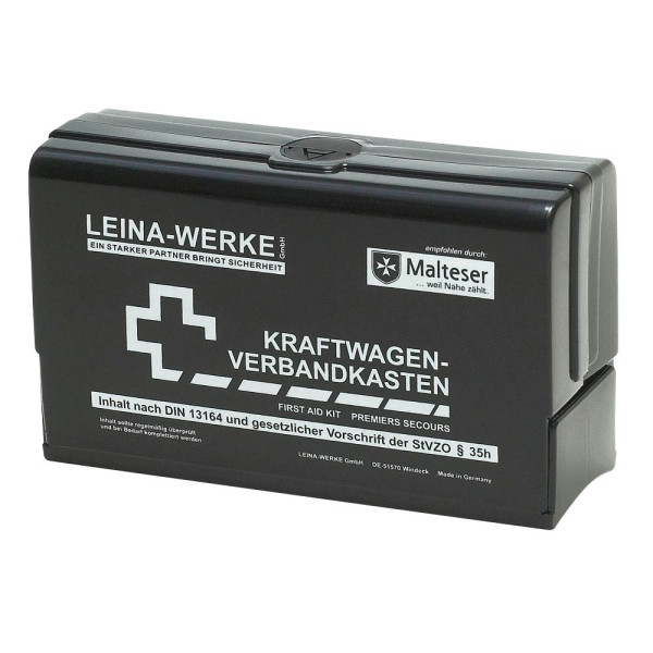 4011166100523 - Erste-Hilfe-Kasten Leina-Star II DIN 13164 schwarz 4011166100523 REF 10052