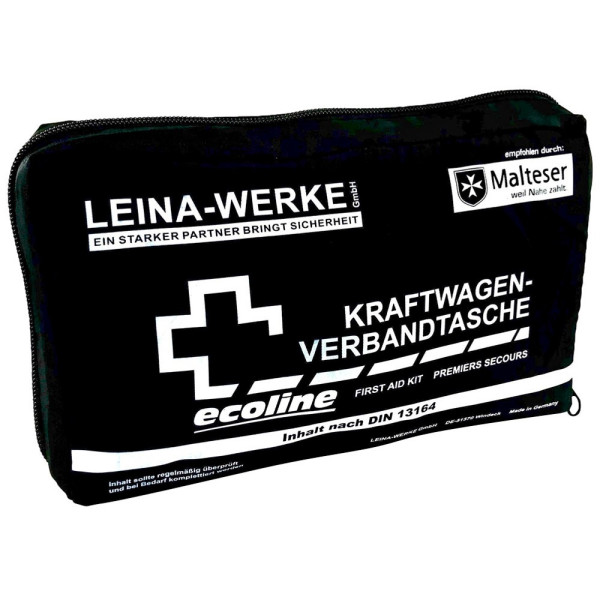 4011166110386 - Erste-Hilfe-Tasche KFZ Compact DIN 13164 schwarz 4011166110386 Leina-Werke