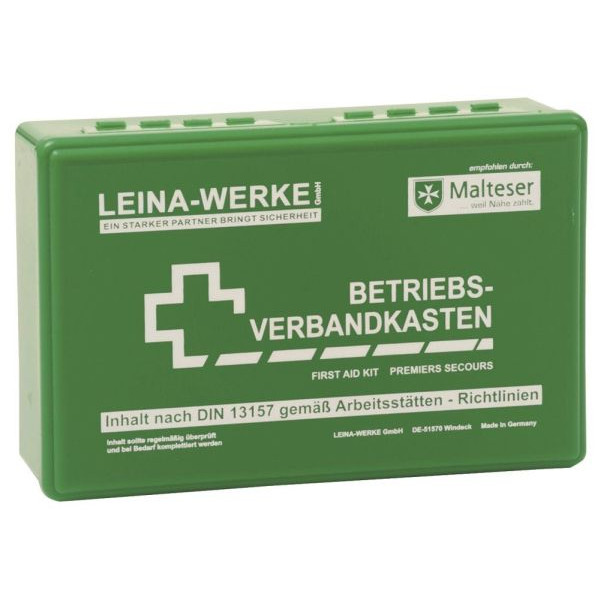 4011166200001 - Leina-Werke Betriebsverbandkasten klein grün DIN13157 Werkstatt Baustelle