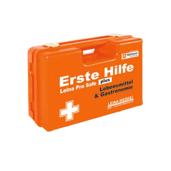 4011166211281 - Erste-Hilfe-Kasten Pro Safe plus Lebensmittel & Gastronomie DIN 13169 + branchenbezogene Zusatzerweiterung orange 4011166211281 