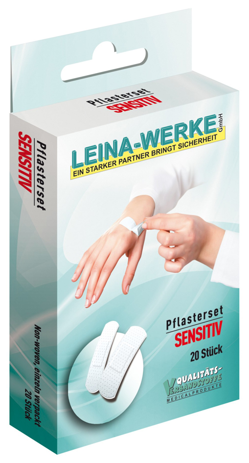 4011166754054 - LEINA Pflaster-Set Sensitiv 20-teilig weiß