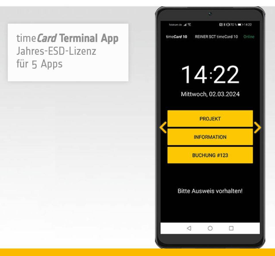 4011170084659 - REINER SCT timeCard 10 Terminal APP 5 Geräte 1 Jahr Laufzeit