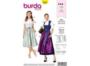 4011199062683 - burda Schnitt 6268 Dirndl klassisch