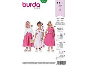 4011199097029 - burda Schnitt 9702 Kleid & Jacke Landhauslook für Kleinkinder