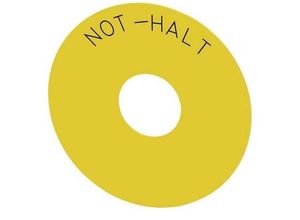4011209954267 - für Not-Halt-Pilzdrucktaster SIEMENS AG Unterlegschild rund für Not-Halt-Pilzdrucktaster gelb 3SU1900-0BC31-0AT0 4011209954267